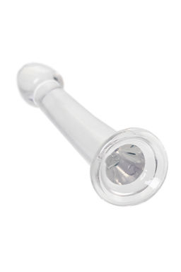 Нереалистичный фаллоимитатор TOYFA Basic Jelly Dildo S, TPE, прозрачный, 15,5 см