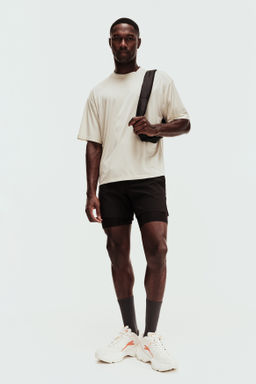 Camiseta de deporte boxy con DryMove Loose Fit - H&m фото 3