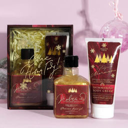 Гель для душа 400 мл и крем для тела 200 мл Все желания сбудутся!, подарочный набор косметики, ЧИСТОЕ СЧАТЬЕ