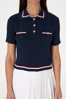 Kad_n Lacivert Kazak Sepette S_rpriz _ndirim - U.s. polo assn фото 6