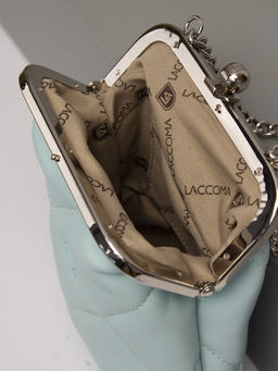 LACCOMA сумка Китти-Ф826-голубой эко кожа хлопок фото 4