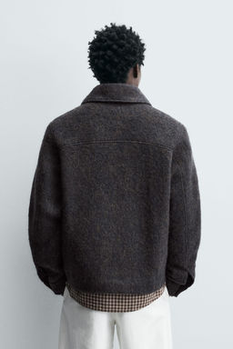 CROPPED TEXTURED OVERSHIRT - Zara фото 3