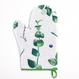 Варежка-прихватка "Доляна" Eucalyptus 20х27 см,100% хлопок, рогожка 164 г/м²