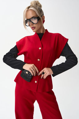 Жилет Джолин (красный) - Эльза фото 15