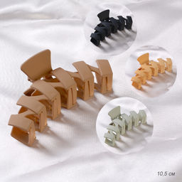 Краб для волос 10,5 см Зиг-заг / GTQ-24 /уп 12/240/микс