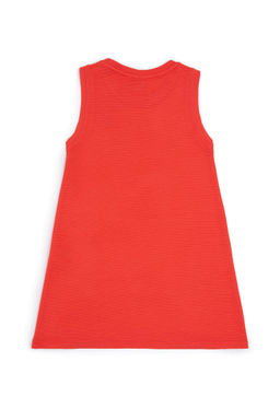 Вязаное платье без рукавов с цветком граната для девочки Неожиданная скидка в корзине - U.s. polo assn фото 2