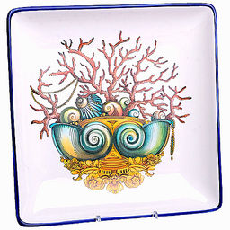 30819 Блюдо квадратное 22х22см Страна чудес доломит LR (х36)