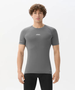Футболка компрессионная с коротким рукавом JOGEL CAMP PerFormDRY Top SS, темно-серый  фото 4