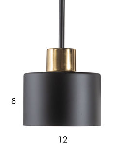 Светильник подвесной TR8121, 3хE27, 40 Вт, 37×26.5 см, чёрный