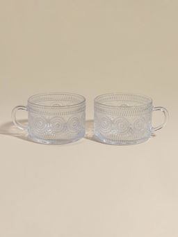 Набор кружек SLHome «Ларго», 400 мл, 2 шт., стекло, прозрачный