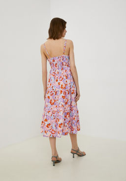 Ярусное платье с ярким принтом - Incity фото 12