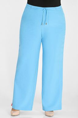 Брюки голубые с разрезами - Almond фото 3