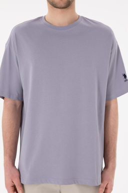Erkek Oversize Fit Bisiklet Yaka Gri Ti__rt Sepette S_rpriz _ndirim - U.s. polo assn фото 7