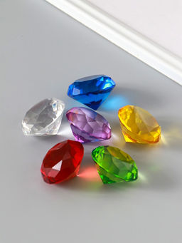 Сувенир стекло "Бриллианты" набор 6 шт d=4 см в коробке 11х8х4 см