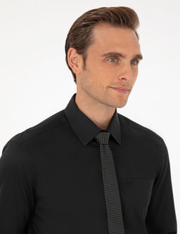 Siyah Regular Fit Uzun Kollu Basic G_mlek - Pierre cardin фото 9