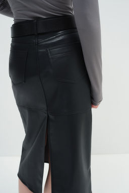 Falda midi revestida - H&m фото 5