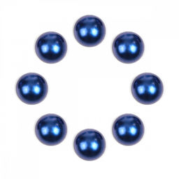 Полужемчужины MAGIC 4 HOBBY перламутр Круг, арт.TBY-1906-33, 6мм цв.А33 синий уп.500г
