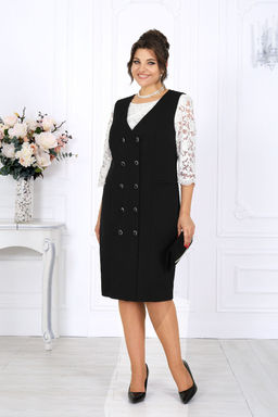 Сарафан Ninele 7443 угольный фото 6