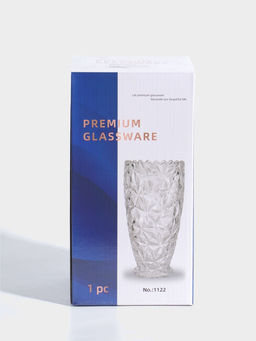 Ваза стекло настольная "Остин" полосы, 22х11 см, прозрачный