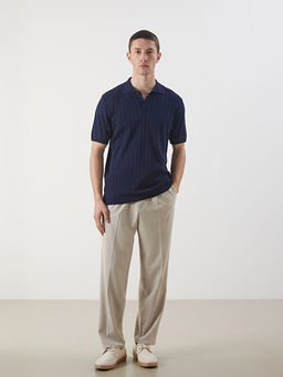 Polo Yaka K?sa Kollu Erkek Triko Kazak