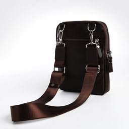 Сумка мужская TEXTURA через плечо, натуральная кожа, цвет тёмно-коричневый  фото 2