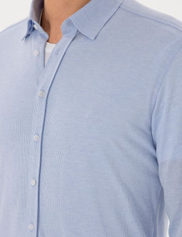 A__k Mavi Slim Fit Uzun Kollu G_mlek - Cacharel фото 7