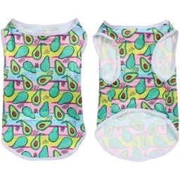 Цена за 2 шт. Майка для собак и кошек мелких и средних пород "БРО на стиле", авокадо, размер ХL (длина спинки 36см, объем груди 43см, от 9 до 12кг)