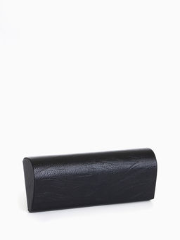 Футляр для очков на магните, однотонный, размер 16×6.5×3 см, чёрный