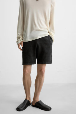 RELAXED FIT KNITTED BERMUDA SHORTS - Zara фото 5