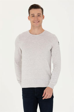 U. S. Polo Assn / Мужской свитер из каменного меланжа