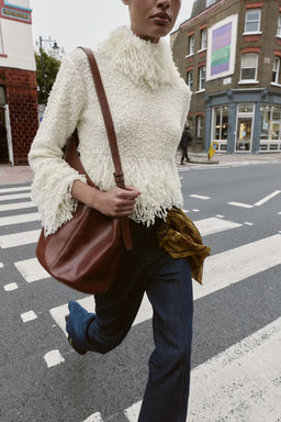 FRINGED KNIT JUMPER - Zara фото 3