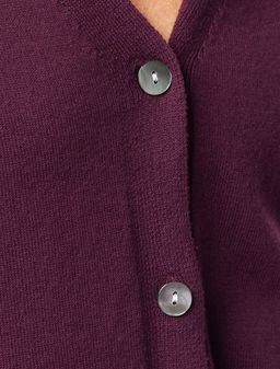 VILATTE / Жакет тонкой вязки на пуговицах из перламутра  фото 3