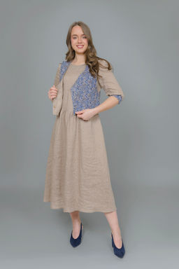 Платье  100% лен