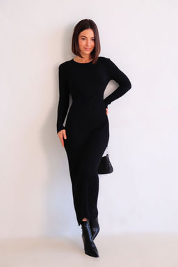 Martichelli Платье трикотажное чёрное  фото 9