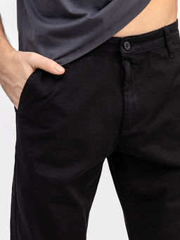 Мужские джинсы straight fit в черном цвете