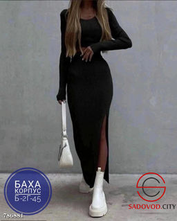 Женский силуэтный костюм с юбкой - Bruno фото 7