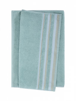 Набор махровых полотенец 50x90 голубой махровая ткань - Lucky фото 3