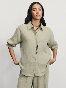 Рубашка из муслина с рукавом 3/4 / Zarina