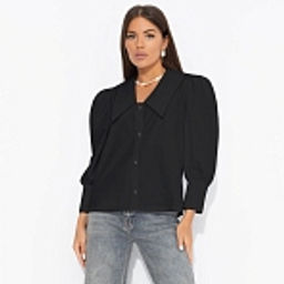 Блуза из хлопка, На пике успеха (черная) - Charutti фото 15