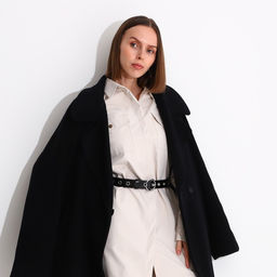 Ремень женский, ширина 3 см, винт, пряжка метал, люверсы, цвет чёрный - Simaland фото 3