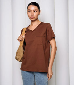 Футболка #КТ899 (2), коричневый