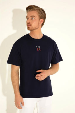 Футболка U.S. Polo Assn. мужская темно-синяя хлопок  фото 11