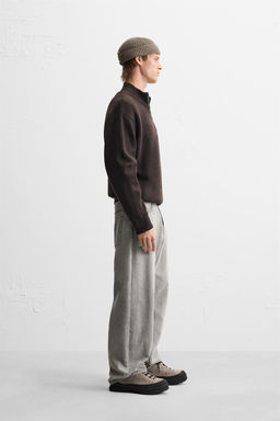 HIGH NECK QUARTER-ZIP SWEATER - Zara фото 4