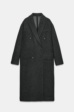ZW COLLECTION LONG OVERSIZED COAT - Zara фото 4