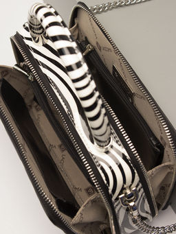 LACCOMA сумка НИM356-зебра натуральная кожа хлопок