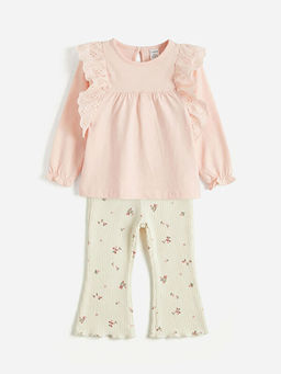 Brode Detayl? Penye K?z Bebek Tak?m