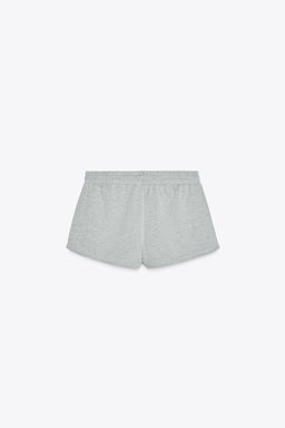METALLIC THREAD FLEECE SHORTS - Zara фото 6
