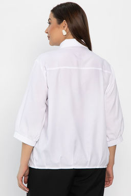 Рубашка Кира (белая) Б14222-4М - Lt collection фото 3