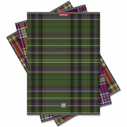 Цена за 6 шт. Тетрадь общая ученическая ErichKrause Scottish Cage, А4, 48 листов, клетка_MIX_PACK