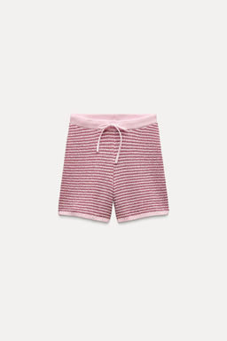 HIGH-WAIST KNIT SHORTS - Zara фото 4